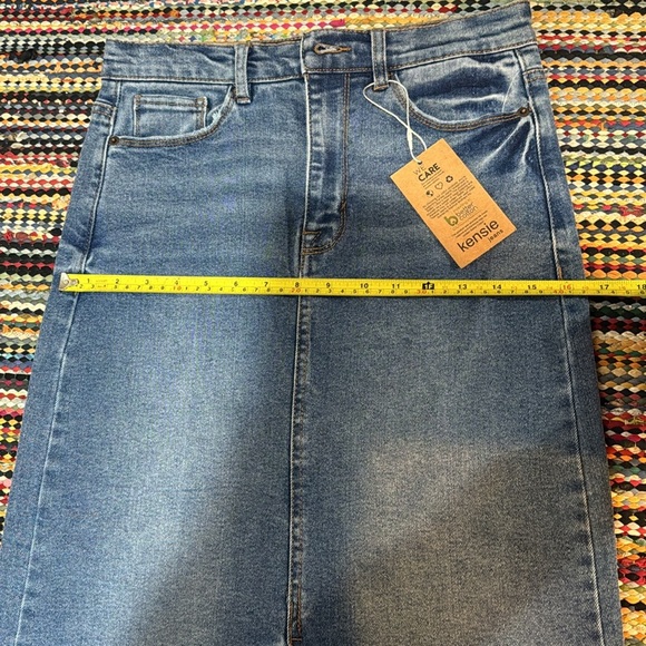 NWT Kensie The High Rise midi Jean vintage luke jean skirt  Sizes 2/26e - Picture 12 of 15